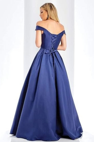 A-Line Floor Length Satin Prom Dress CS0408