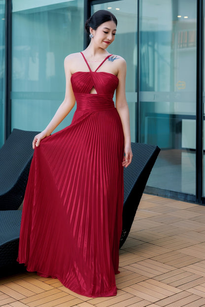 Sheath-Column Floor Length Hot Stamping Cloth Prom Dress CS0486