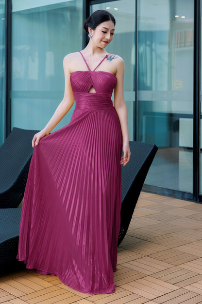 Sheath-Column Floor Length Hot Stamping Cloth Prom Dress CS0486