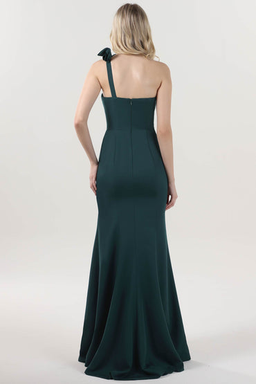 Trumpet-Mermaid Maxi Stretch Crepe Bridesmaid Dress CS0596BM