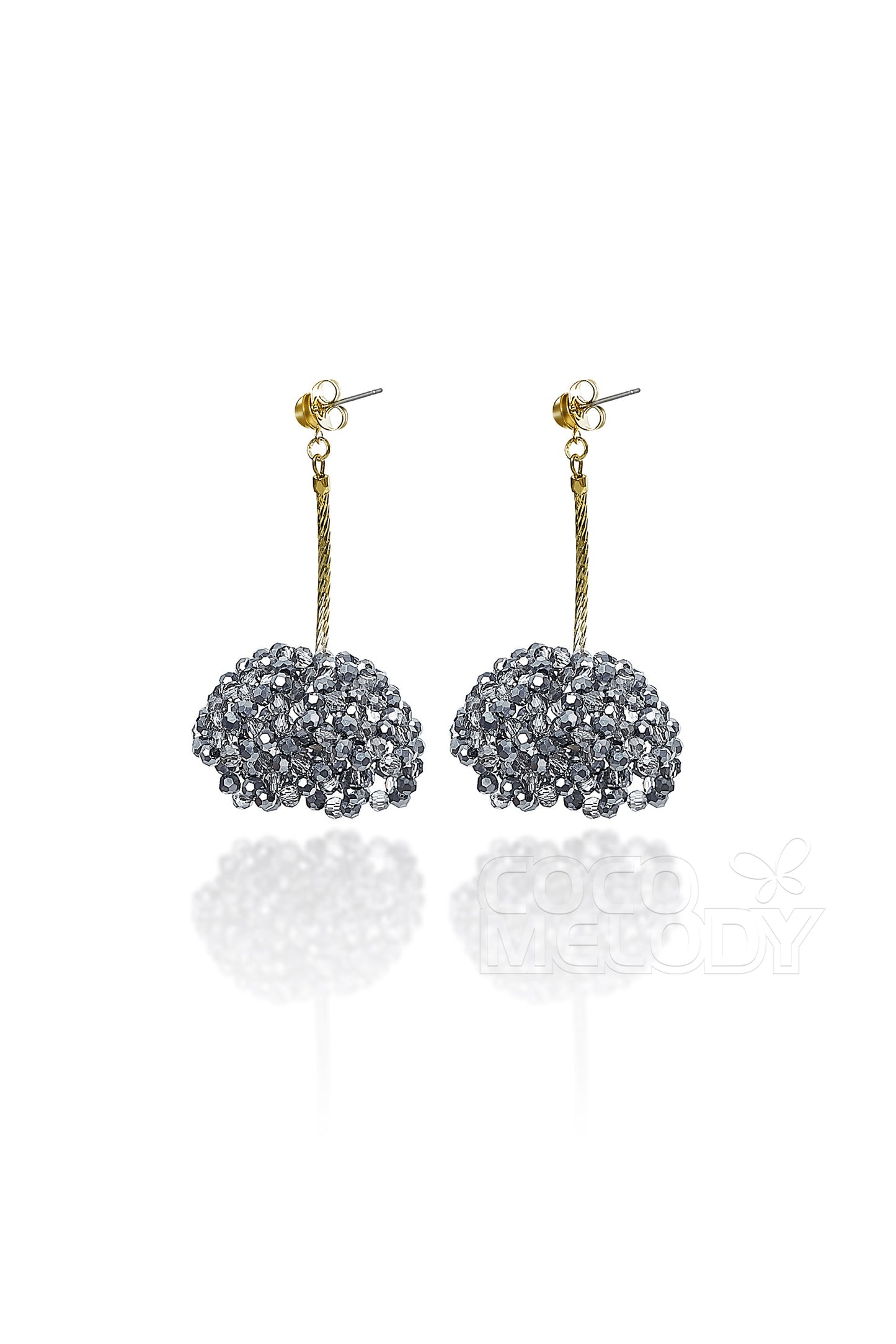 Fantastic Alloy Wedding Earrings with Crystals HG18006