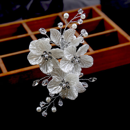 Handcrafted crystal Pearl Headwear Hairpin for wedding accessories 573589507863