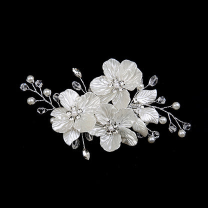 Handcrafted crystal Pearl Headwear Hairpin for wedding accessories 573589507863