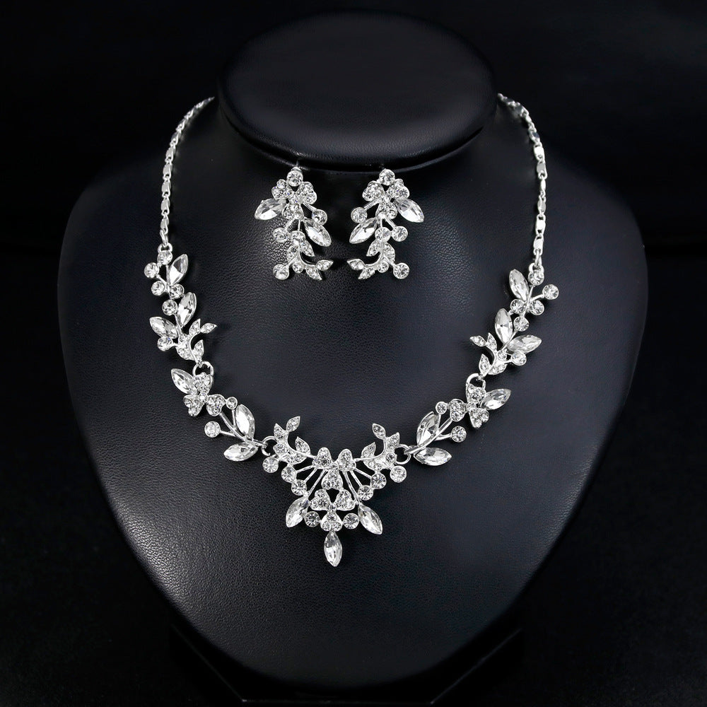 Bridal wedding accessories Upscale crystal and diamond bridal accessories set 574805330964