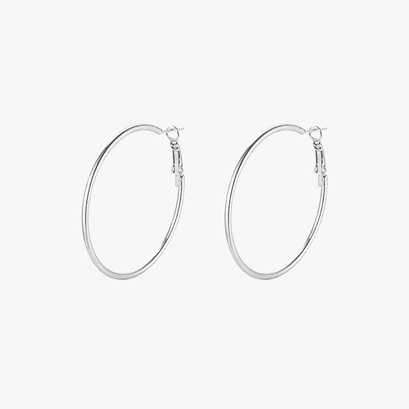 Round hoop earrings 810056657479