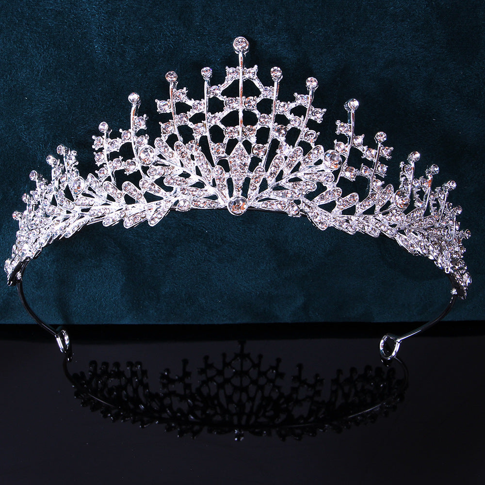 Bridal tiara Bridal Tiara Alloy bridal Tiara Headband Atmospheric Tiara 652188191347