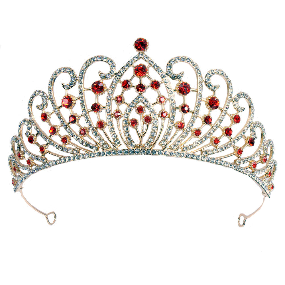 Bridal Crown Tiara Alloy Thick Silver Gold Crown Princess Bridal wedding accessories 650390631349