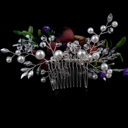 Pearl Bride Hair Comb Wedding Hair Accessories for Brides 597087436525