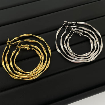 Mobius earrings Hoop earrings 810099306103