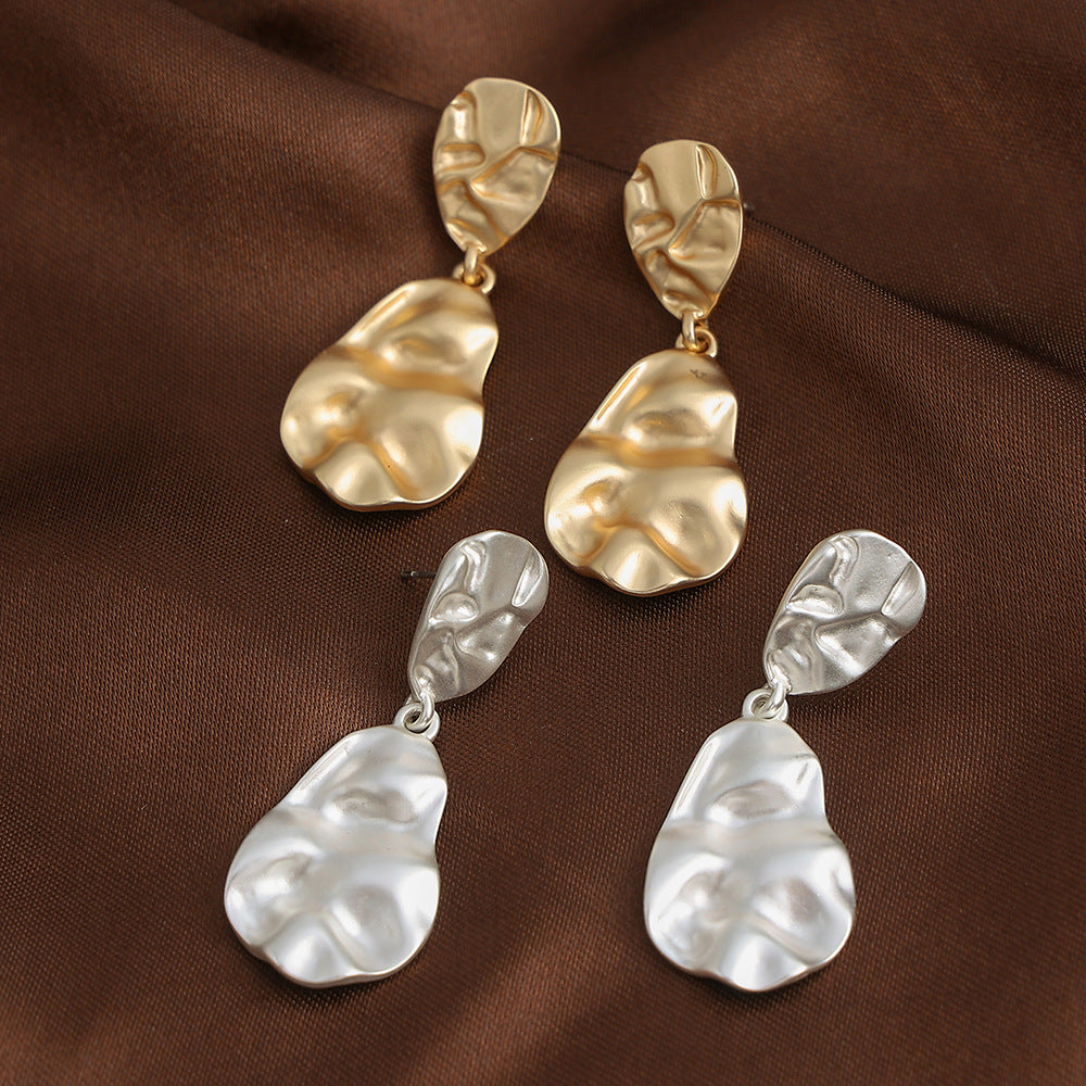 Drop-shaped percussion top fashion earrings   675009716085