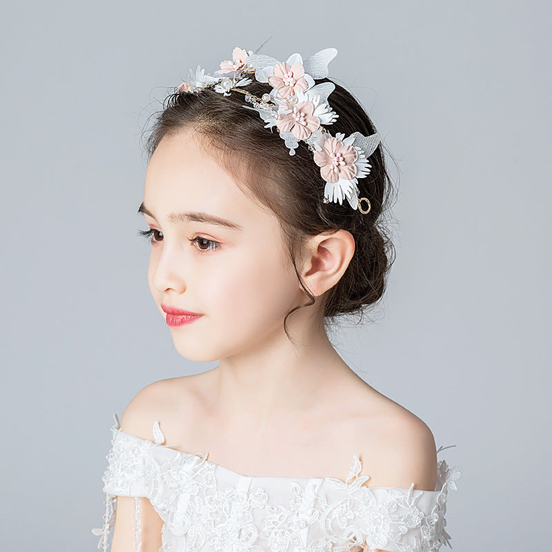 Wedding Hair Accessories for Kids, Flower Girl Hair Accessory, Princess Headpiece Flower Girl Headpiece  Accessories for Birthday Party 644476295656