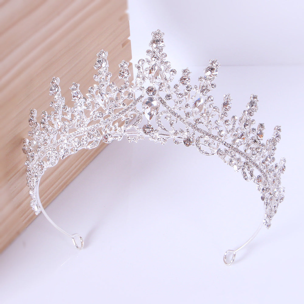 Baroque rhinestone alloy festival headband Crown Luxury tiara crown 651827787417