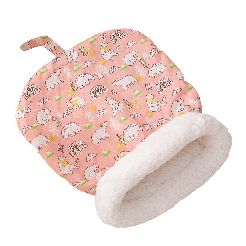 Winter warm enclosed cat bed Cat sleeping bag pet supplies 847107730999