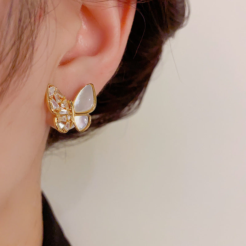 Temperament Simple Metal Petal Earrings 753505809100