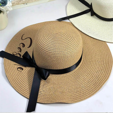 Straw hat beach hat Holiday sunblock hat UV face 822589156610