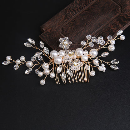 Pearl Bride Hair Comb Wedding Hair Accessories for Brides 597087436525