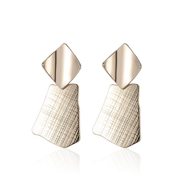 Geometric metal earrings unique drop earrings 637384003663