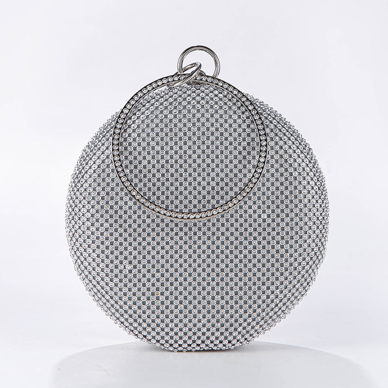 Rhinestone mid-round evening bag 791461170551