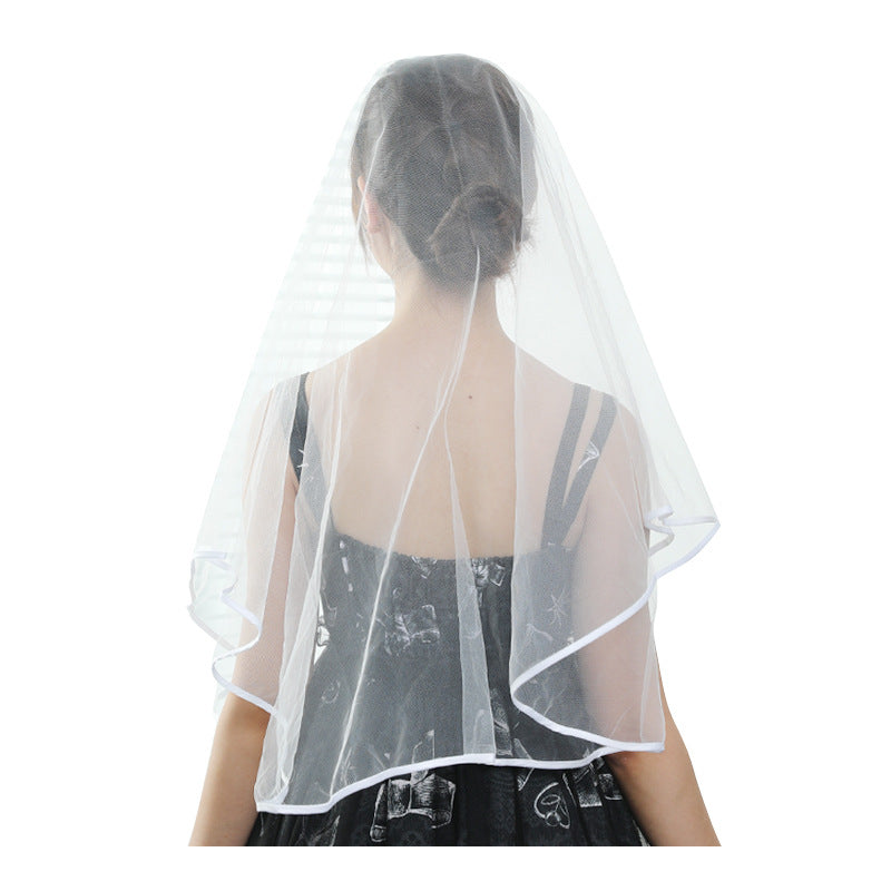 Single covered veil with claved veil fascinator 654363758134