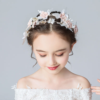 Wedding Hair Accessories for Kids, Flower Girl Hair Accessory, Princess Headpiece Flower Girl Headpiece  Accessories for Birthday Party 644476295656