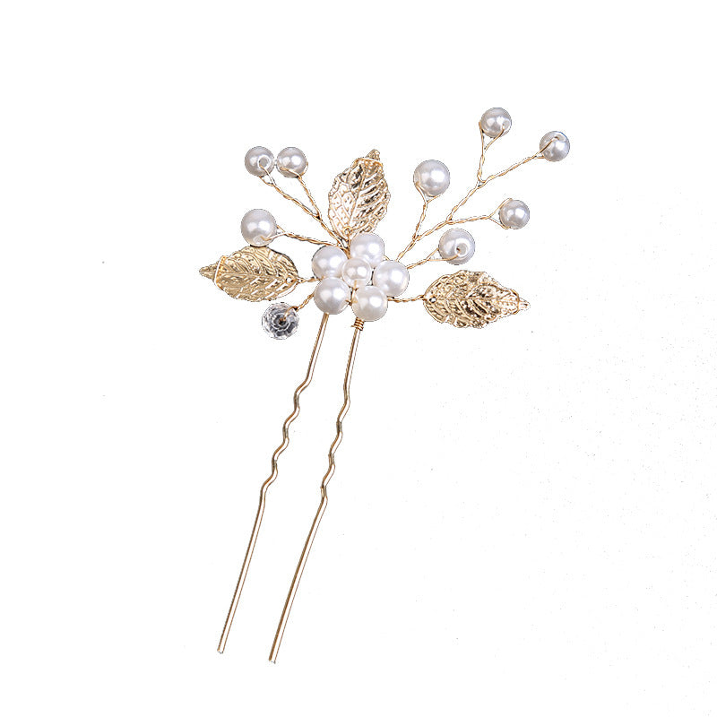 Pearl bridal hairpin Headpiece Hair pin Wedding accessories  set of 3  686678591615