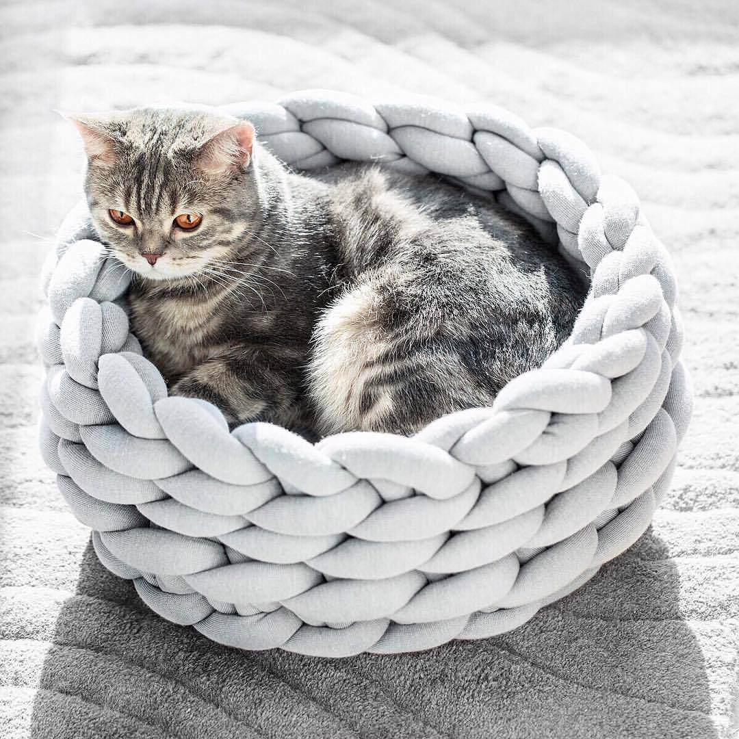 Hand-woven pet cat nest with cored cotton wool thread 651699753076