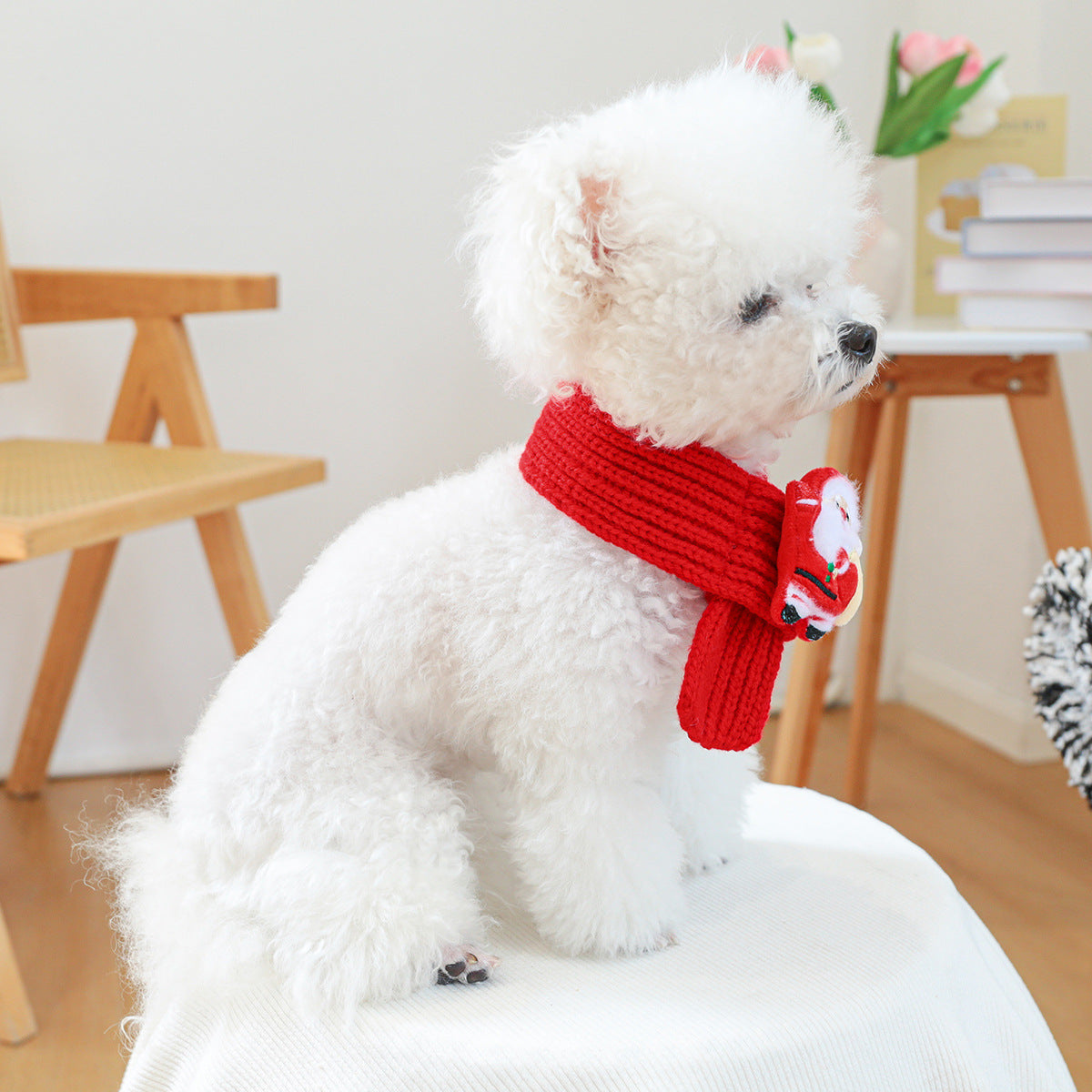 Dog cat autumn and winter soft warm warm New Year Christmas scarf 826634547140