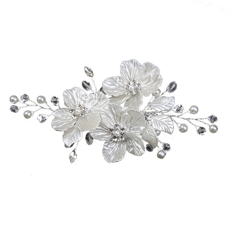 Handcrafted crystal Pearl Headwear Hairpin for wedding accessories 573589507863