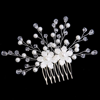 White Pearl Bride Combs 4 pieces  711765329091