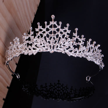 Bridal tiara Bridal Tiara Alloy bridal Tiara Headband Atmospheric Tiara 652188191347