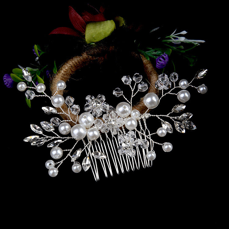 Pearl Bride Hair Comb Wedding Hair Accessories for Brides 597087436525