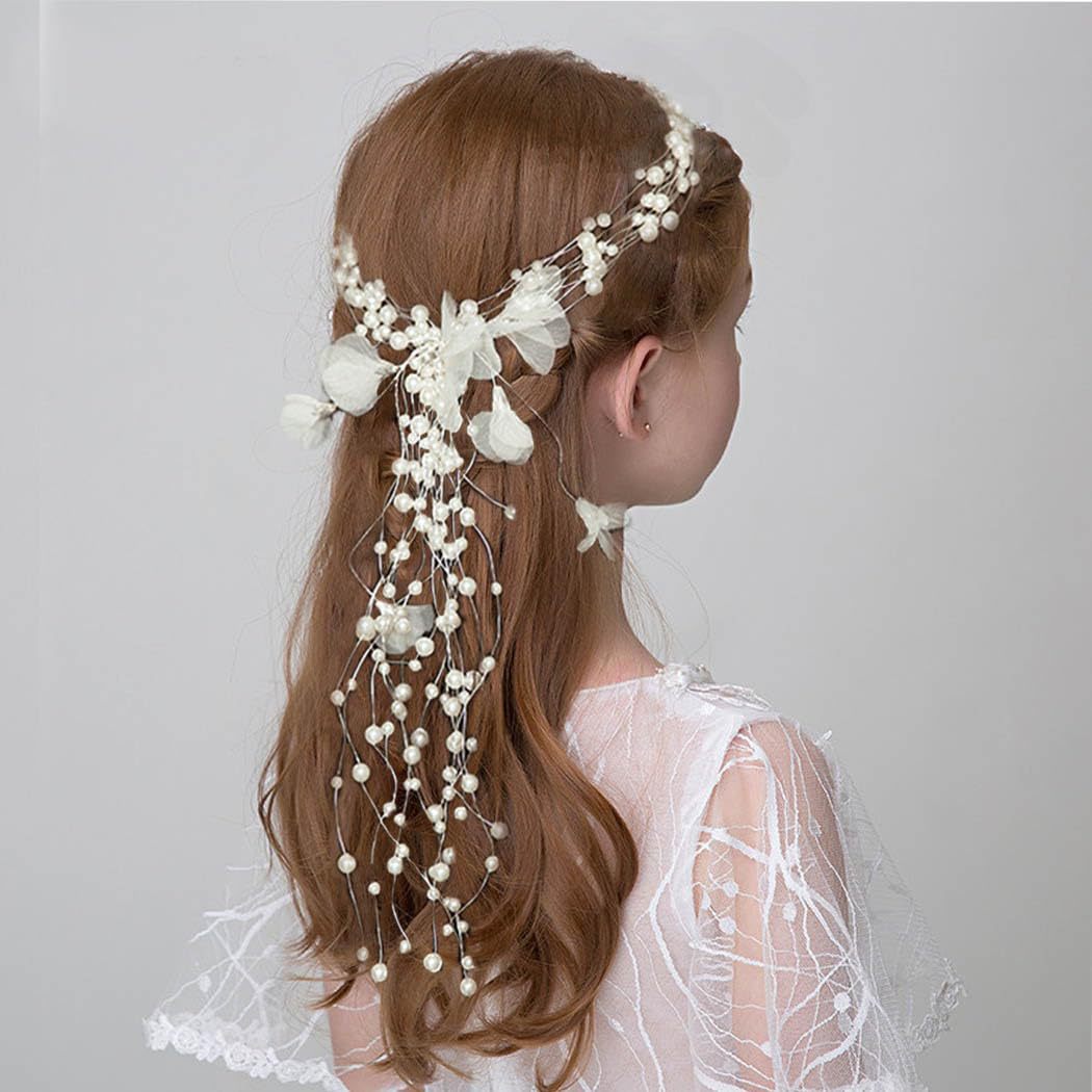 Wedding Hair Accessories for Kids, Flower Girl Hair Accessory, Princess Headpiece Flower Girl Headpiece  Accessories for Birthday Party 753852830085