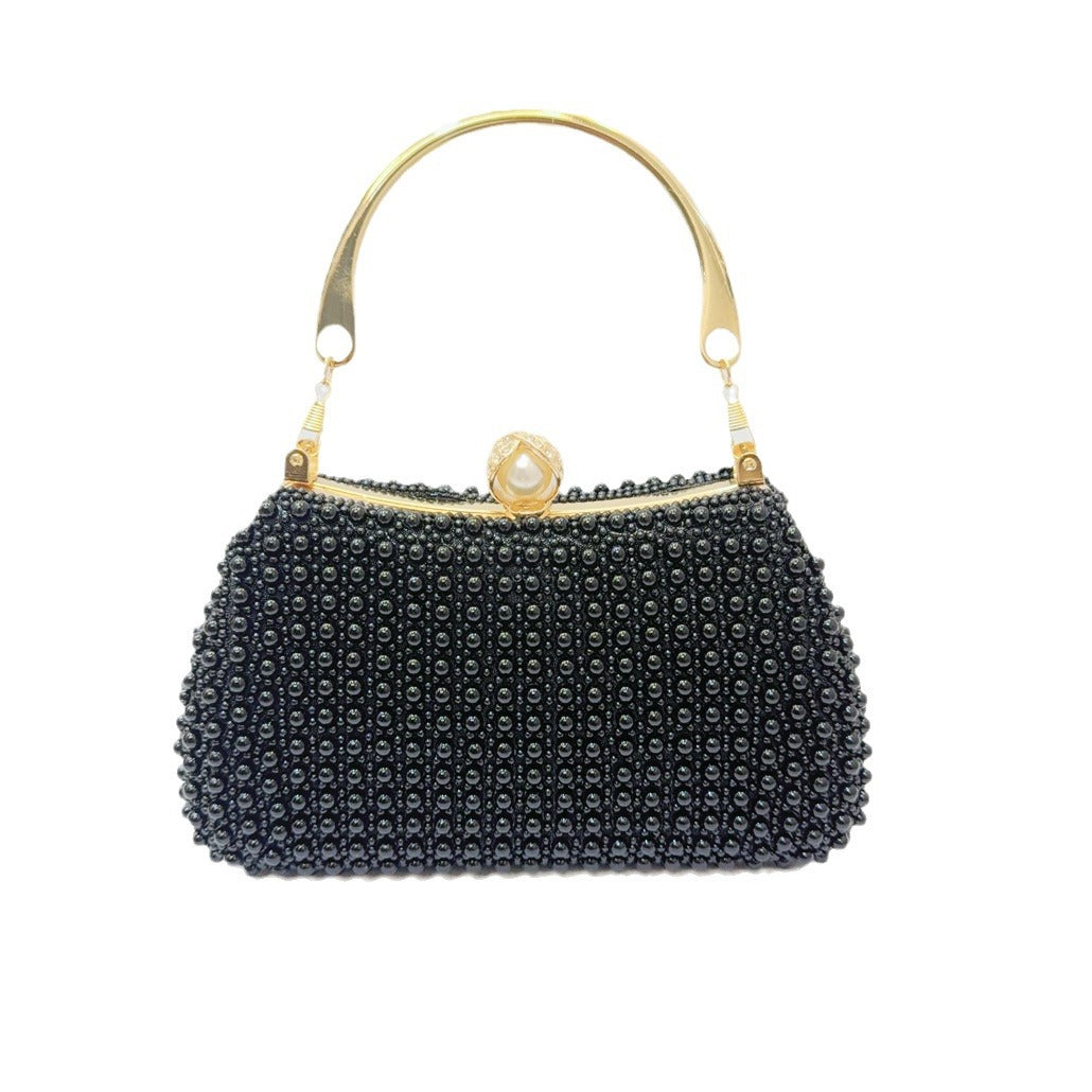 Pearl Tote Party Dress Party bag Evening bag Diagonal dinner bag 758596864368