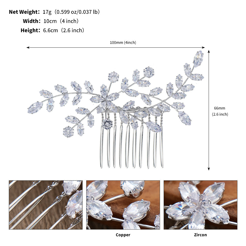 Bride Hair Comb Wedding Hair Accessories for Brides  694267866547