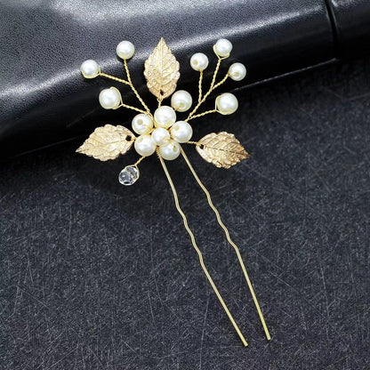 Pearl bridal hairpin Headpiece Hair pin Wedding accessories  set of 3  686678591615