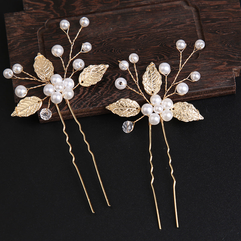 Pearl bridal hairpin Headpiece Hair pin Wedding accessories  set of 3  686678591615