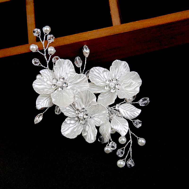 Handcrafted crystal Pearl Headwear Hairpin for wedding accessories 573589507863