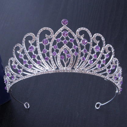 Bridal Crown Tiara Alloy Thick Silver Gold Crown Princess Bridal wedding accessories 650390631349