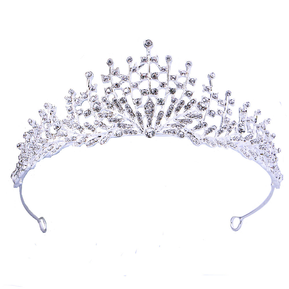 Bridal tiara Bridal Tiara Alloy bridal Tiara Headband Atmospheric Tiara 652188191347