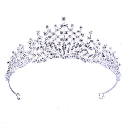 Bridal tiara Bridal Tiara Alloy bridal Tiara Headband Atmospheric Tiara 652188191347