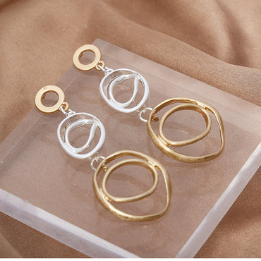 Temperament light luxury earpin fashion simple all matching earrings 672030684857