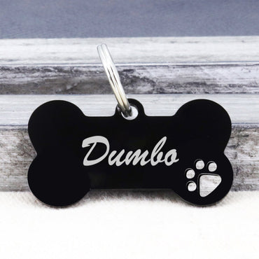 Creative nameplate engraved pet stainless steel pet metal ID dog tag 807675011388