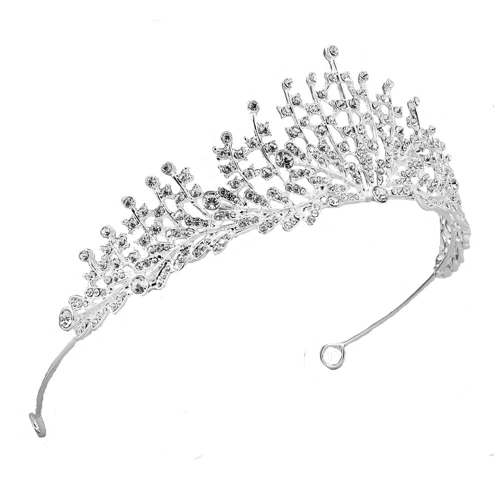 Bridal tiara Bridal Tiara Alloy bridal Tiara Headband Atmospheric Tiara 652188191347