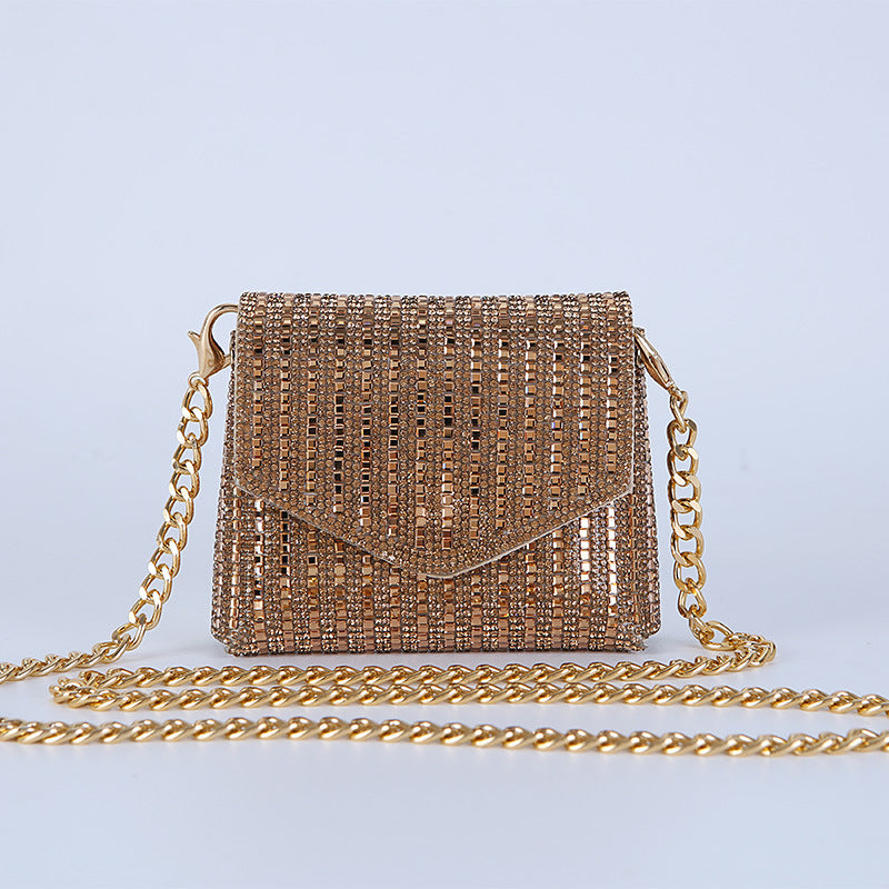 Rhine-diamond bag mini chain bag with sequins 716467540765