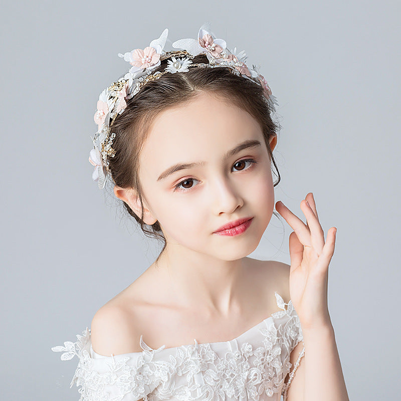 Wedding Hair Accessories for Kids, Flower Girl Hair Accessory, Princess Headpiece Flower Girl Headpiece  Accessories for Birthday Party 644476295656