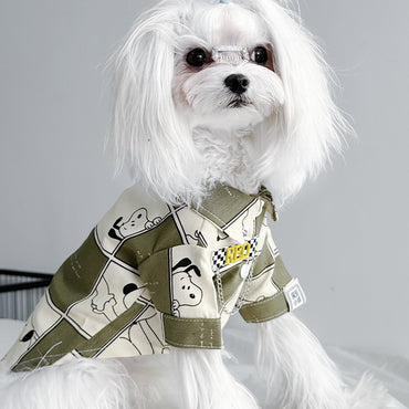 Pet Clothes Dog shirt Hipster miniature dog Bichon Bear Chenerite DiBomi Cat 714745596182