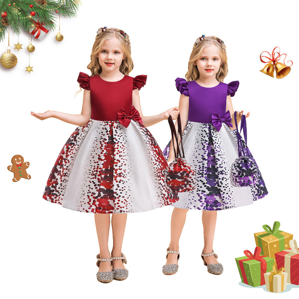 A-Line Mini Satin Flower Girl Dress 681770170786