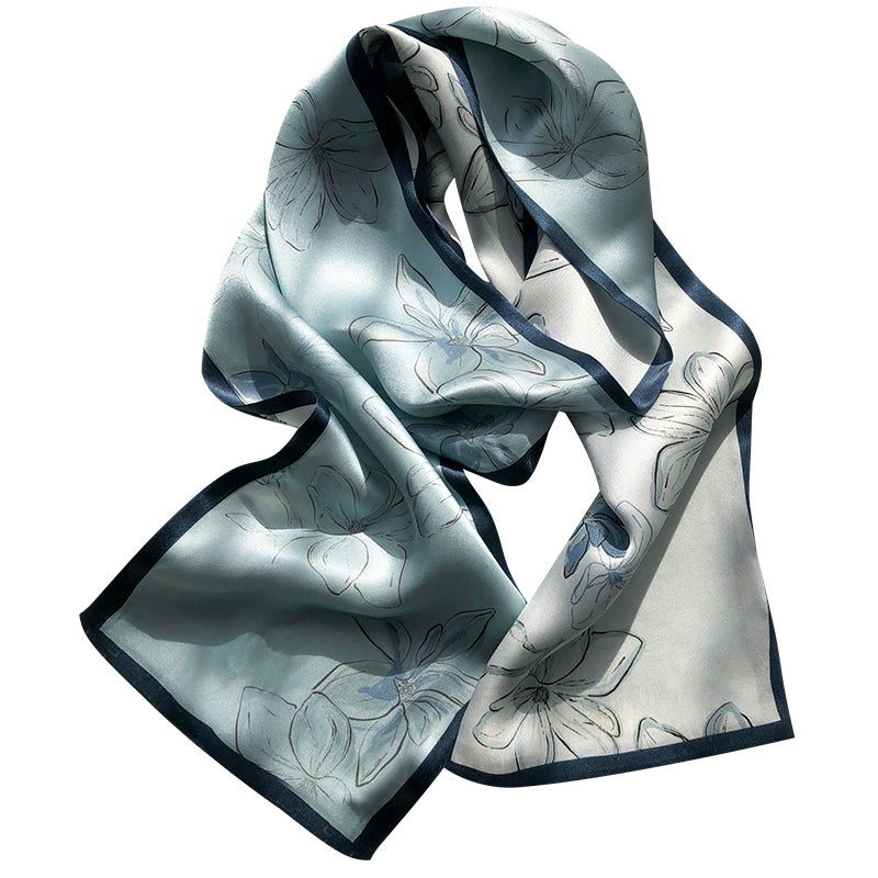 Mulberry silk scarf Double-sided silk scarf scarf streamer 636298573477