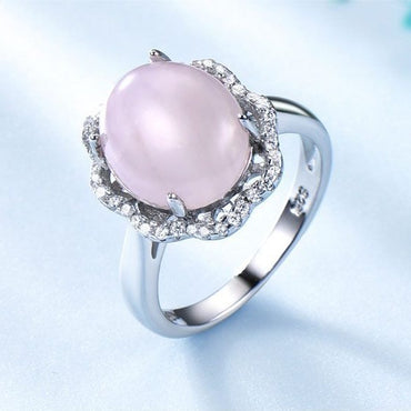 Pink quartz ring 832615972735