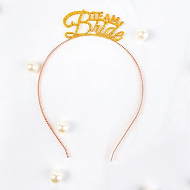 bride and team bride dusted rose gold hoop bride wedding bachelorette party decoration 798668181477